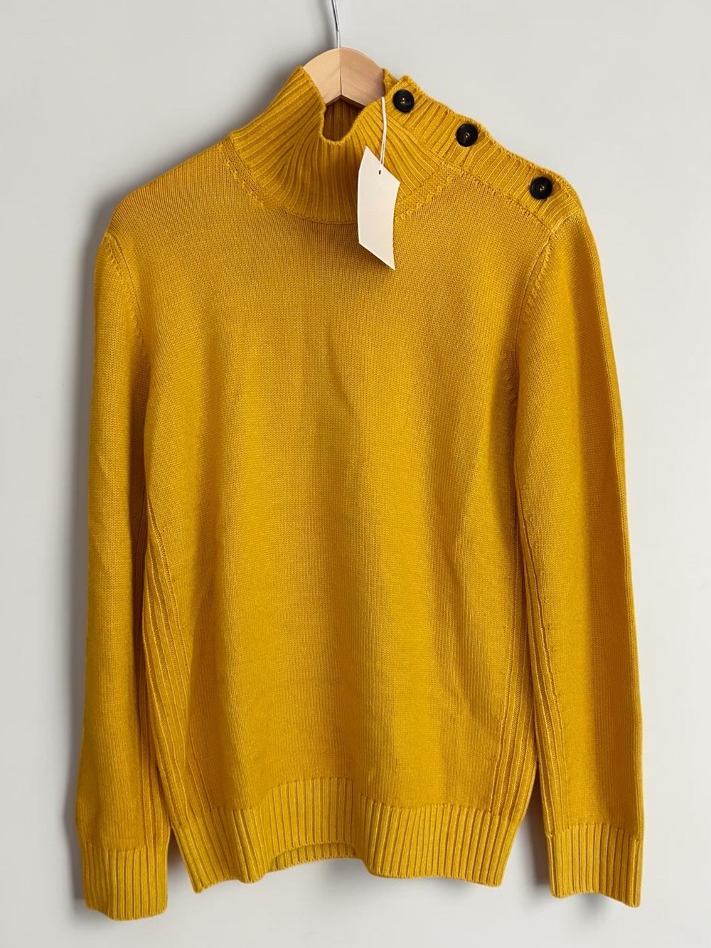 NWT Kangra Italy 100% Extrafine Merino Wool Mock Neck Sweater IT 50 Medium